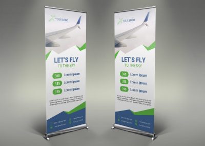 021 - Airline Roll Up Banner