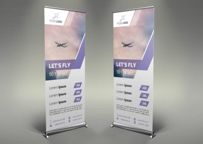 022 - Airline Roll Up Banner