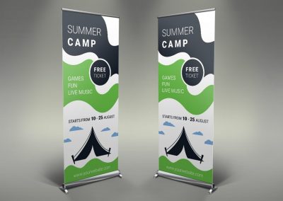 131 - Camping Roll Up Banner