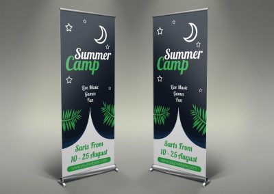132 - Camping Roll Up Banner
